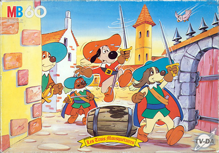 D' Artagnan, Athos, Porthos et Aramis puzzle les trois mousquetaires